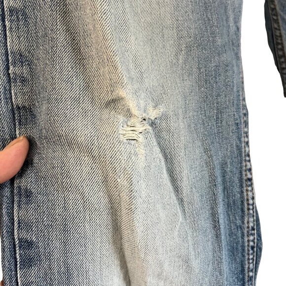 Diesel Mens Medium Wash Waykee Straight Leg Distressed Button Fly Jeans W30 L32 - Picture 5 of 10